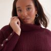 Clothing Penningtons | Cable Knit Tunic Sweater With Cowl Neck