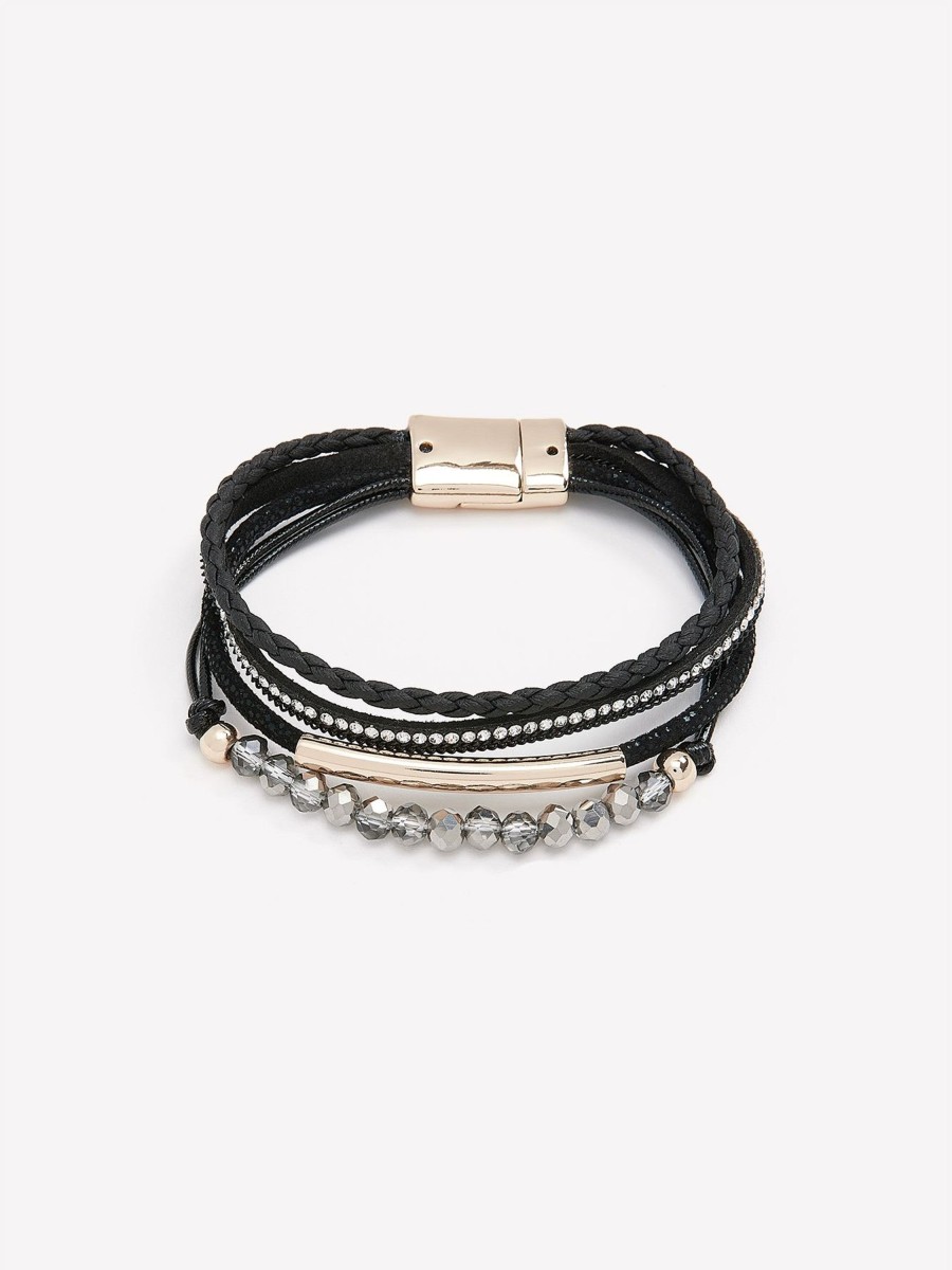 Accessories Penningtons | Beaded Bracelet With Magnetic Closure