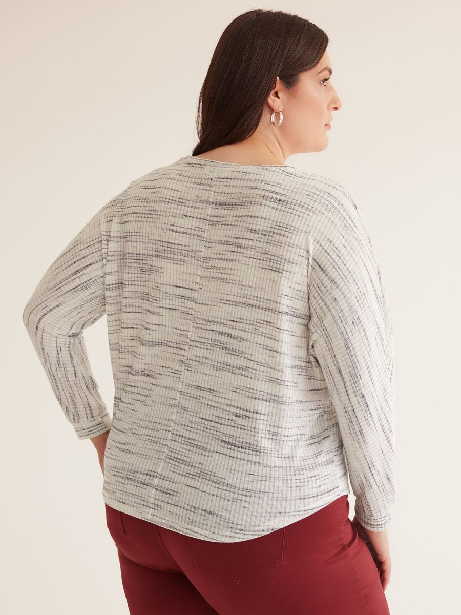 Clothing Penningtons | Dolman-Sleeve Mock-Neck Ribbed Knit Top