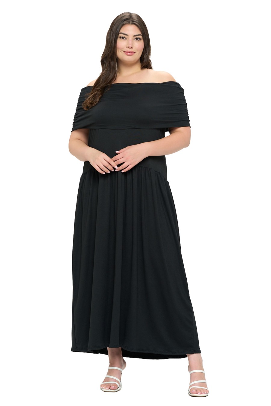 Clothing Penningtons | Hayek Off Shoulder Maxi Dress - L I V D - Penningtons