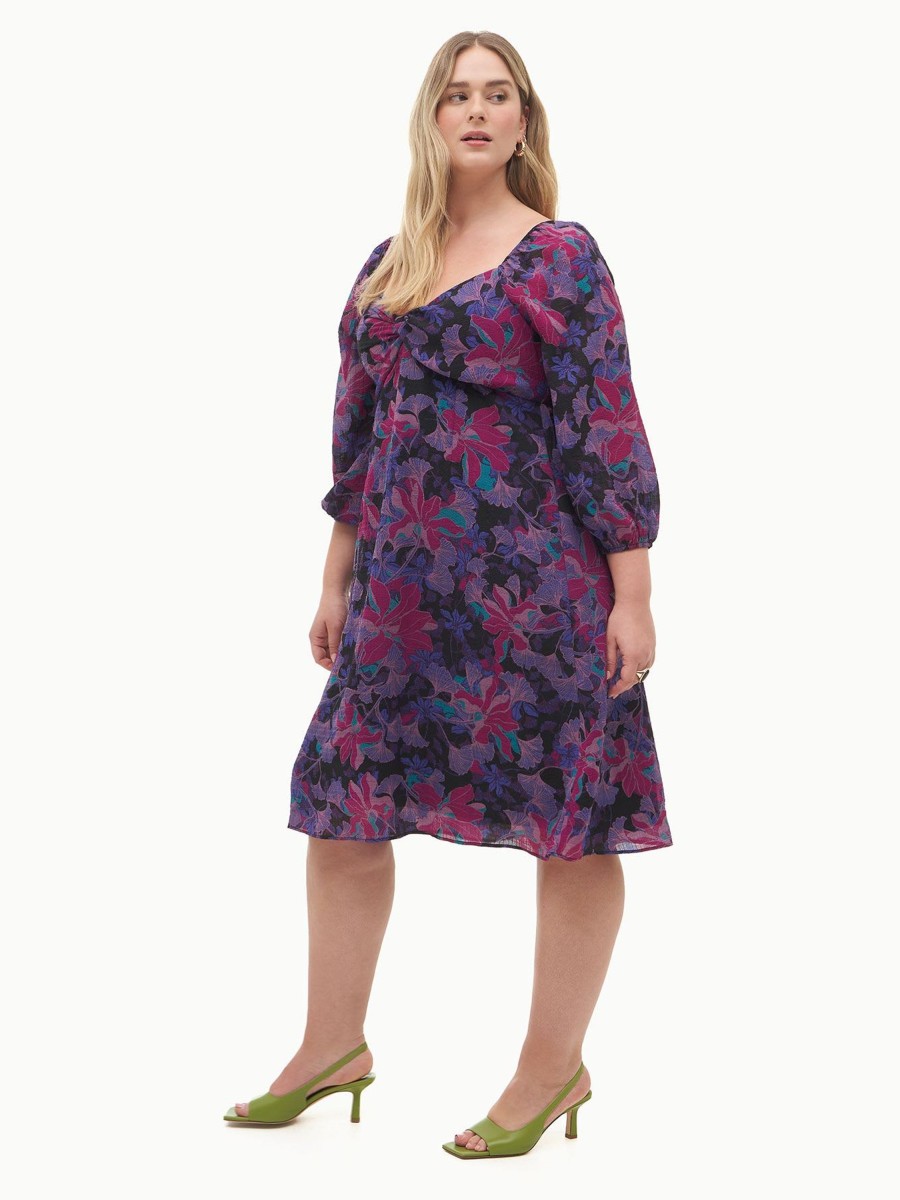 Clothing Penningtons | Woven Dress With 3/4 Sleeves - Addition Elle