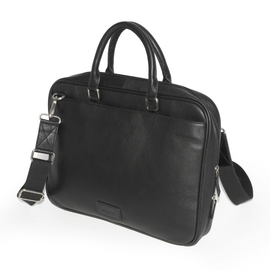 Accessories Penningtons | Club Rochelier Slim Open Flap Briefcase With Top Handles - Penningtons