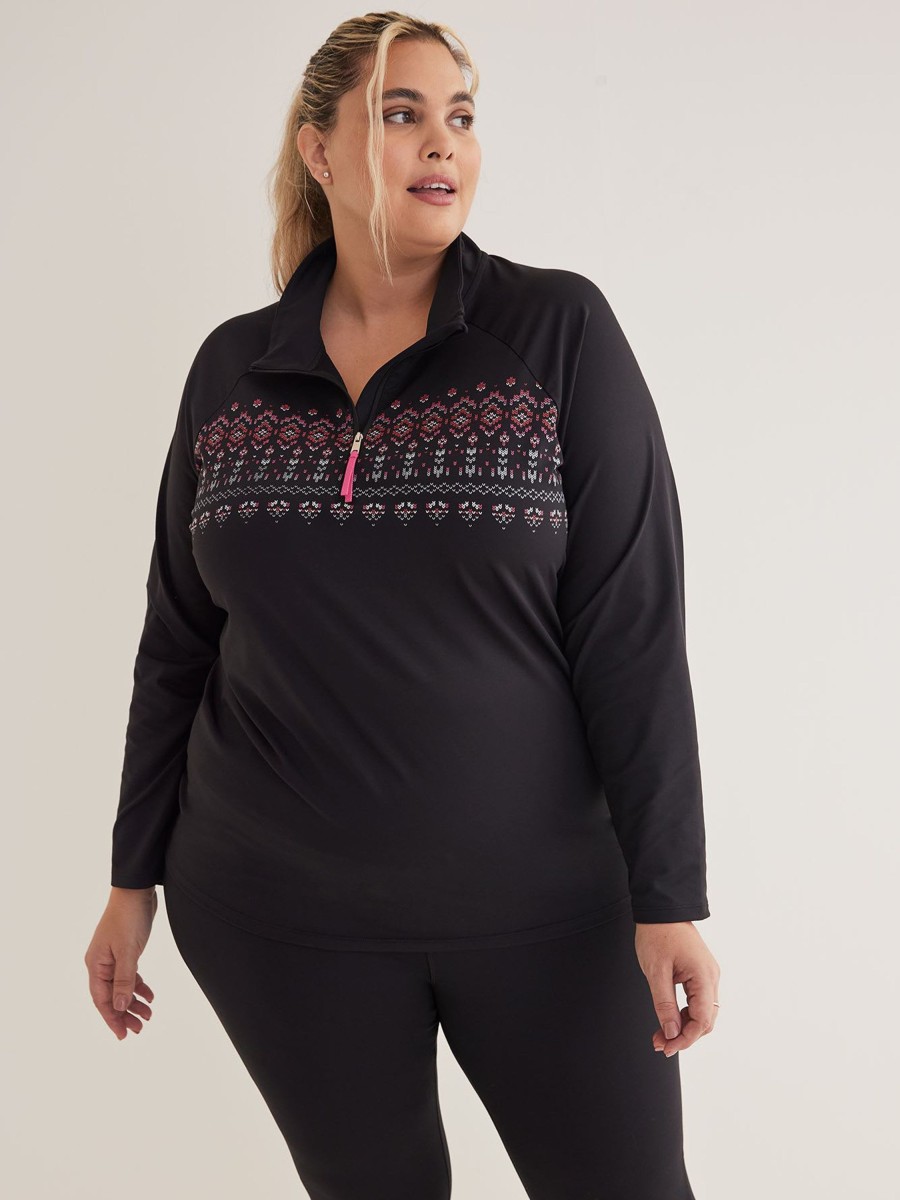 Clothing Penningtons | Half-Zip Fair Isle Pullover - Active Zone