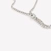 Addition Elle Penningtons | Two-Layer Silver Rhinestone Necklace - Addition Elle