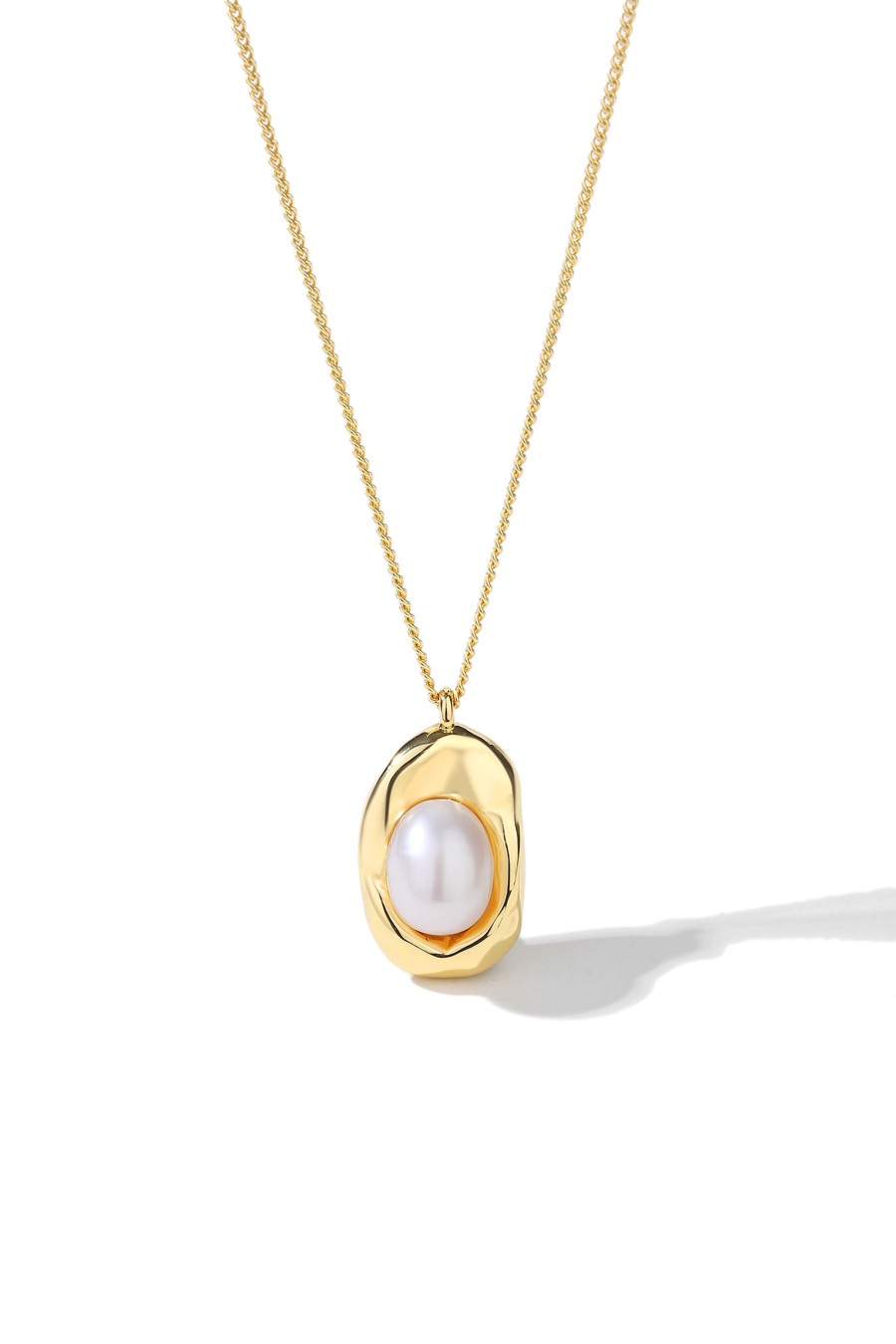 Accessories Penningtons | Classicharms-Gold Molten Pearl Pendant Necklace - Penningtons