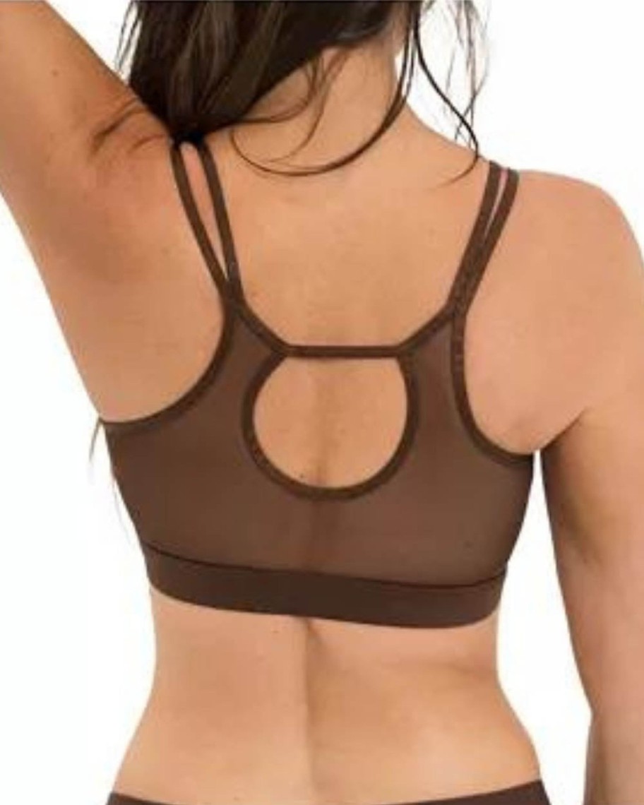 Lingerie Penningtons | Nude Shade Mesh Racerback Bra - Naked Rebellion - Penningtons