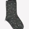 Accessories Penningtons | Rolled-Edge Crew Socks, Dotted Print