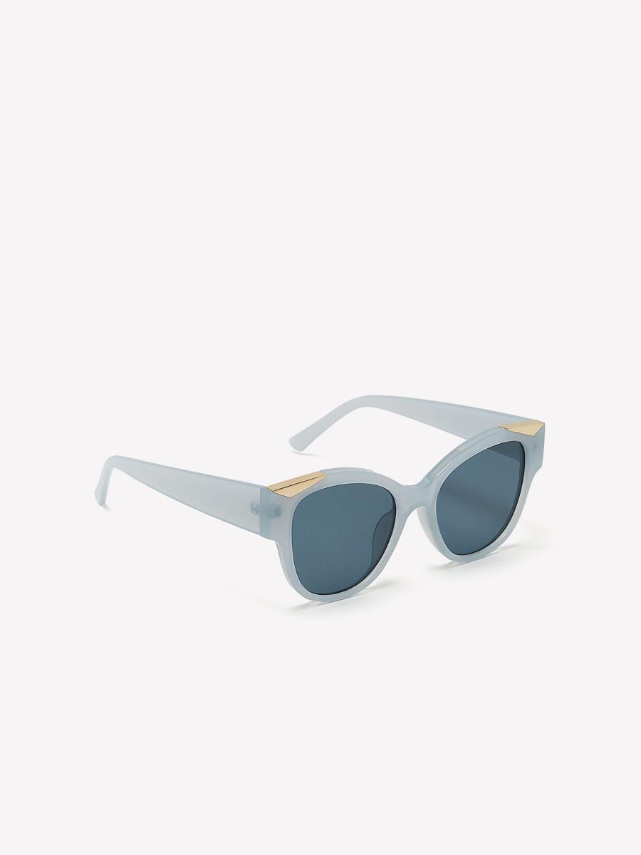 Clothing Penningtons | Round Light Blue Smoked Sunglasses