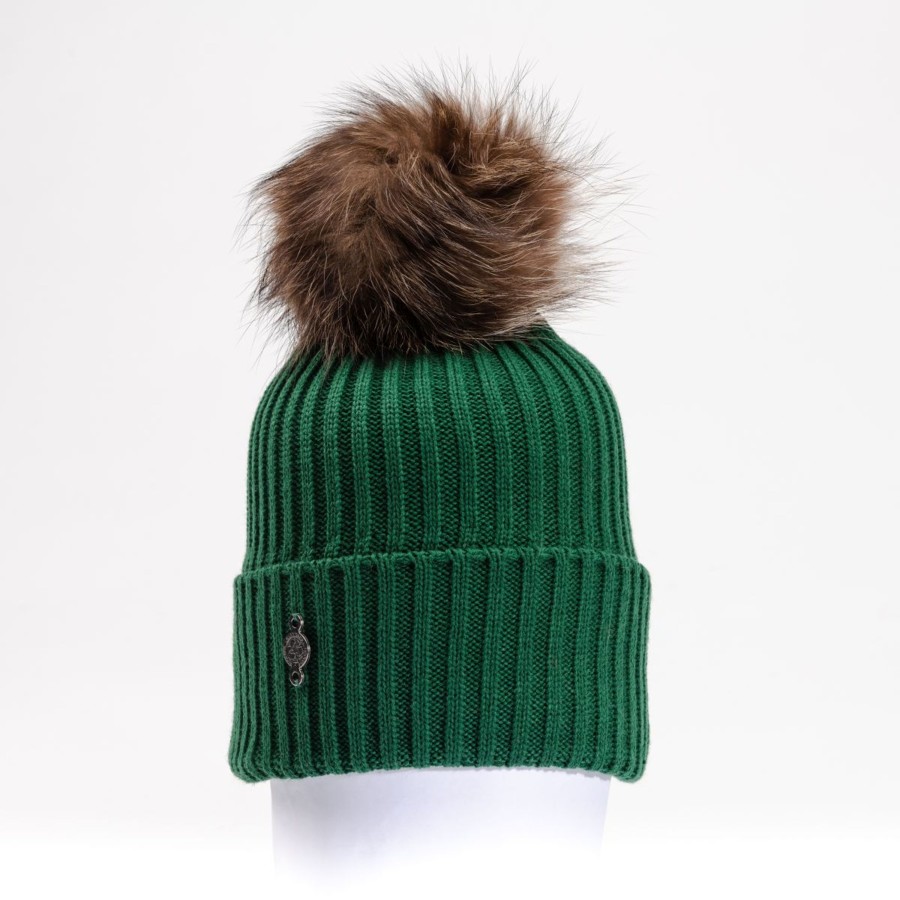 Accessories Penningtons | Harricana - Basic Beanie With Upcycled Fur Pom - Penningtons