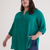 Clothing Penningtons | 3/4 Sleeve Tunic With Half Placket