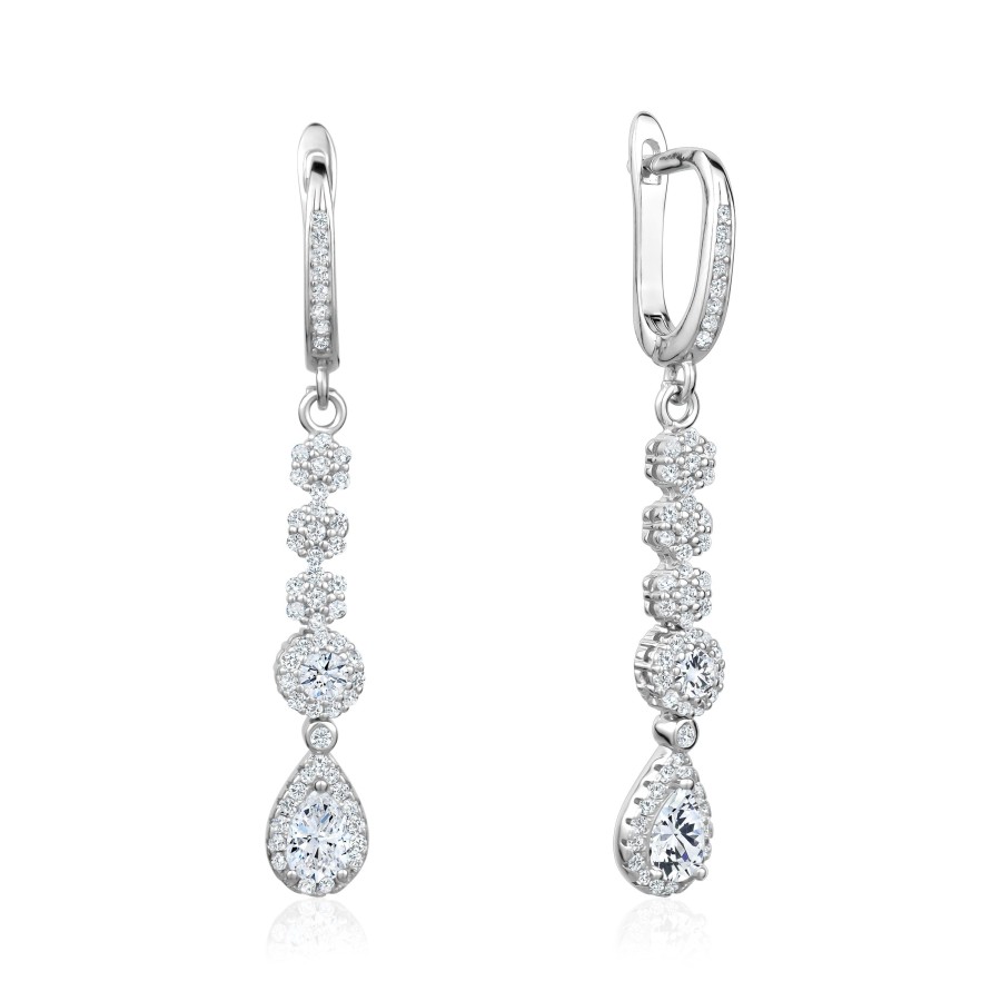 Accessories Penningtons | Club Rochelier 3A Cubic Zirconia Geometric Minimalist Earrings - Penningtons