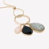 Accessories Penningtons | Long Chain Necklace With Stone Ring Pendant