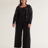 Clothing Penningtons | Petite, Black Wide-Leg City Pant