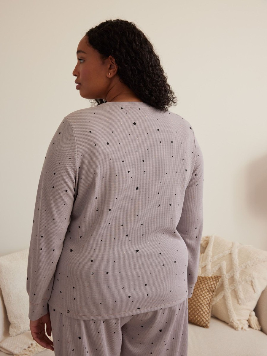 Lingerie Penningtons | Moon & Star Thermal Knit Pyjama Top - Ti Voglio