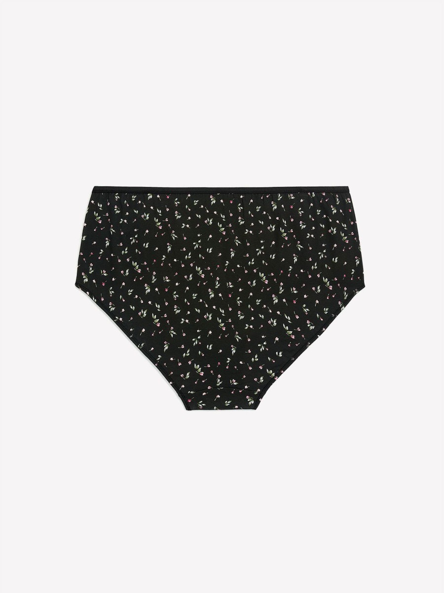 Lingerie Penningtons | Cotton Brief With Rosebud Print And Bow - Ti Voglio