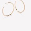 Accessories Penningtons | Golden Hoop Earrings With Mini Pearls