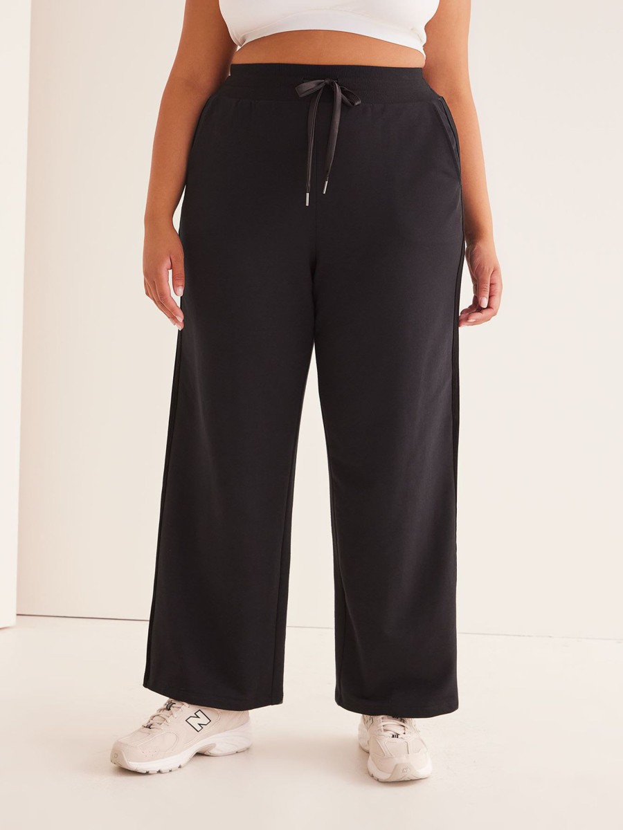 Clothing Penningtons | Velvet And French Terry Wide-Leg Pant - Active Zone