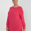 Clothing Penningtons | Tunic Knit Top With Ribbed Sides