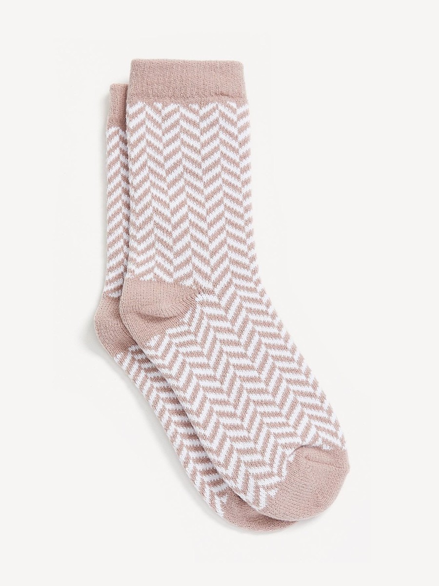 Accessories Penningtons | Crew Socks With Chevron Pattern - Ti Voglio