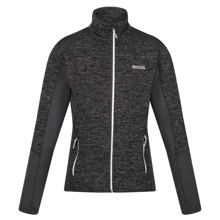 Clothing Penningtons | Regatta - Womens/Ladies Lindalla V Marl Full Zip Fleece Jacket - Penningtons