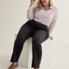 Clothing Penningtons | Responsible, Petite, Curvy-Fit High-Rise Wide-Leg Jeans, Black Wash - D/C Jeans