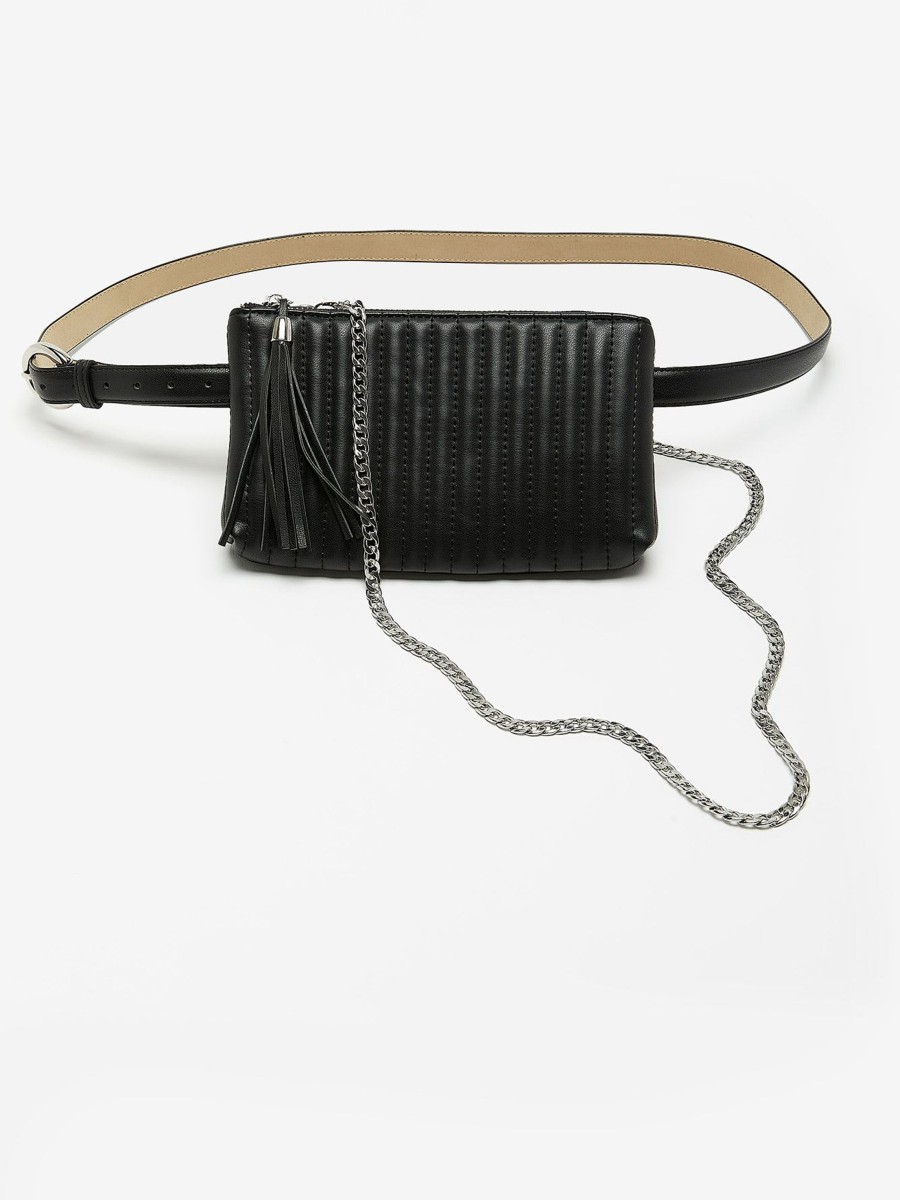 Accessories Penningtons | Quilted Belt Bag With Chain Strap - Addition Elle