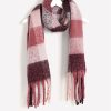 Accessories Penningtons | Cozy Pink & Burgundy Plaid Scarf