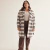 Clothing Penningtons | Plaid Shacket With Front Zipper