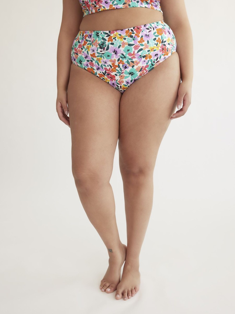 Clothing Penningtons | Floral/Stripe Reversible Swim Brief