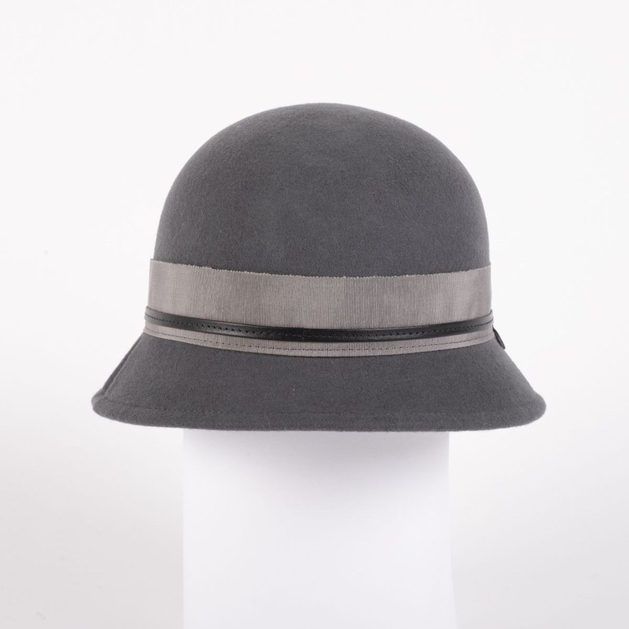 Accessories Penningtons | Canadian Hat 1918 - Carolane- Short Cloche With Ribbon And Leather Cord - Penningtons