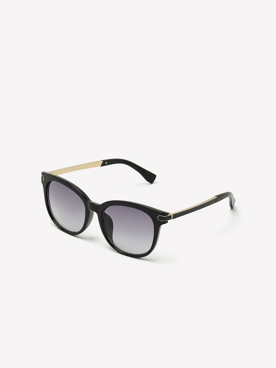 Accessories Penningtons | Classic Round Sunglasses With Metal Branches