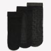 Accessories Penningtons | Black Nylon Socks, Set Of 3