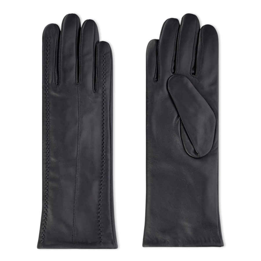 Accessories Penningtons | Cr Ladies - Long Leather Glove With Stitching - Penningtons