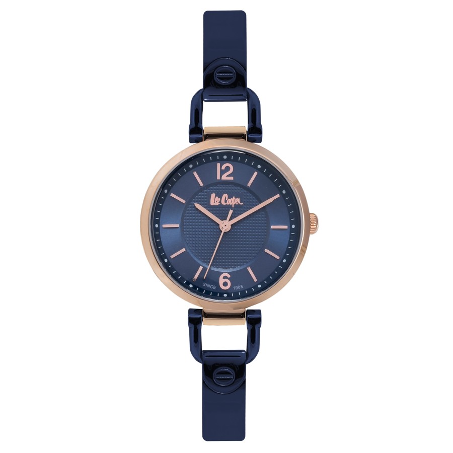 Accessories Penningtons | Lee Cooper-Women'S Rose Gold 32Mm Watch W/Blue Dial - Penningtons