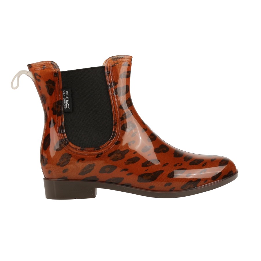 Shoes Penningtons | Regatta - Womens/Ladies Harriet Animal Print Galoshes - Penningtons