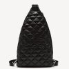 Clothing Penningtons | Black Quilted Back Pack - Active Zone