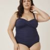 Clothing Penningtons | Navy Twisted Front One-Piece Swimsuit - Anne Cole