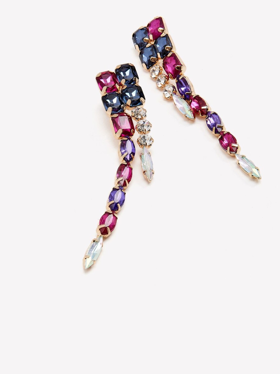 Accessories Penningtons | Coloured Stones Drop Earrings