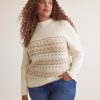 Clothing Penningtons | Fair Isle Jacquard Knit Sweater With Lurex