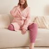 Lingerie Penningtons | Cable Knit Hooded Robe - Ti Voglio