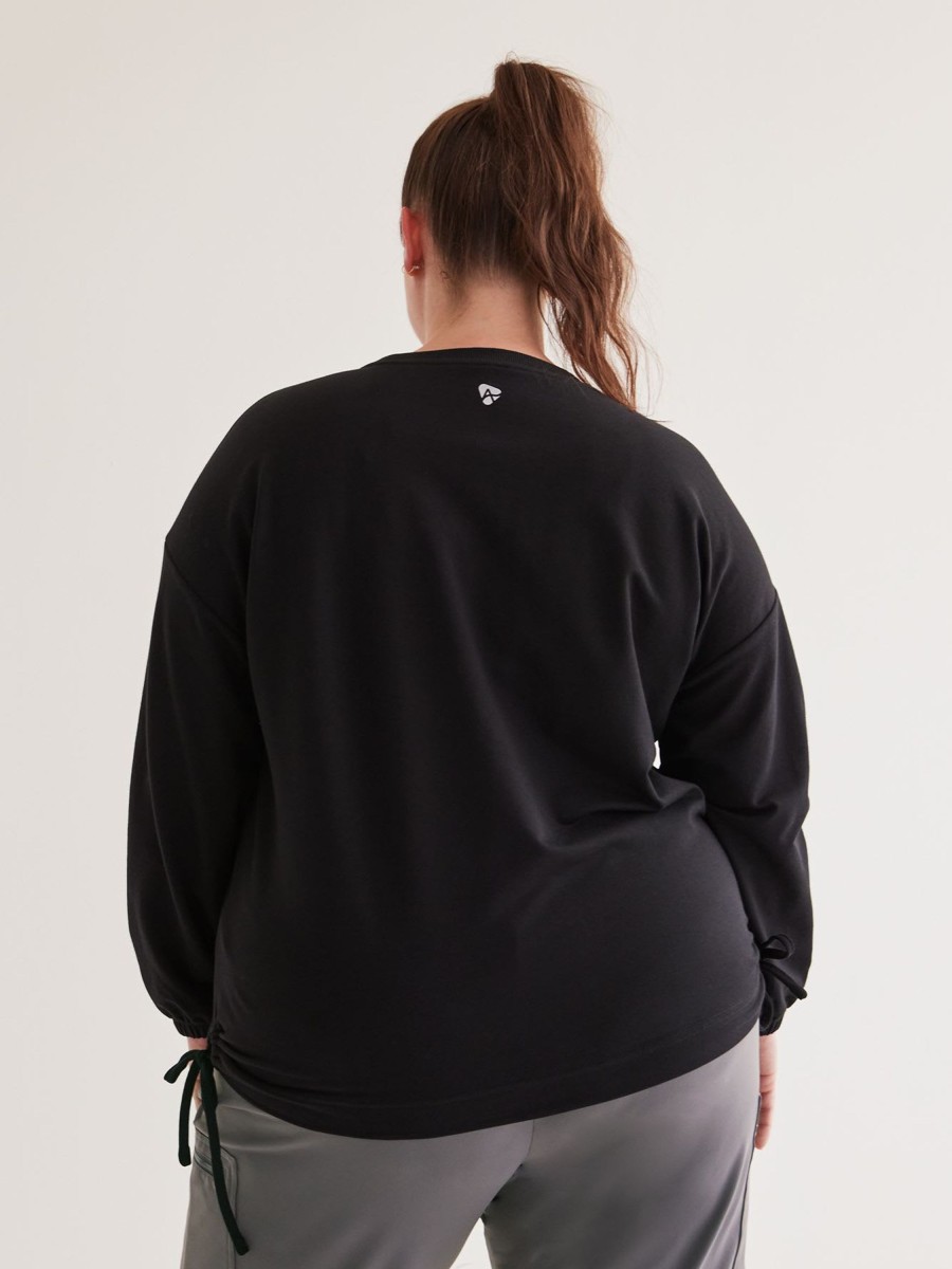 Clothing Penningtons | Crewneck Sweatshirt With Side Drawcord - Active Zone