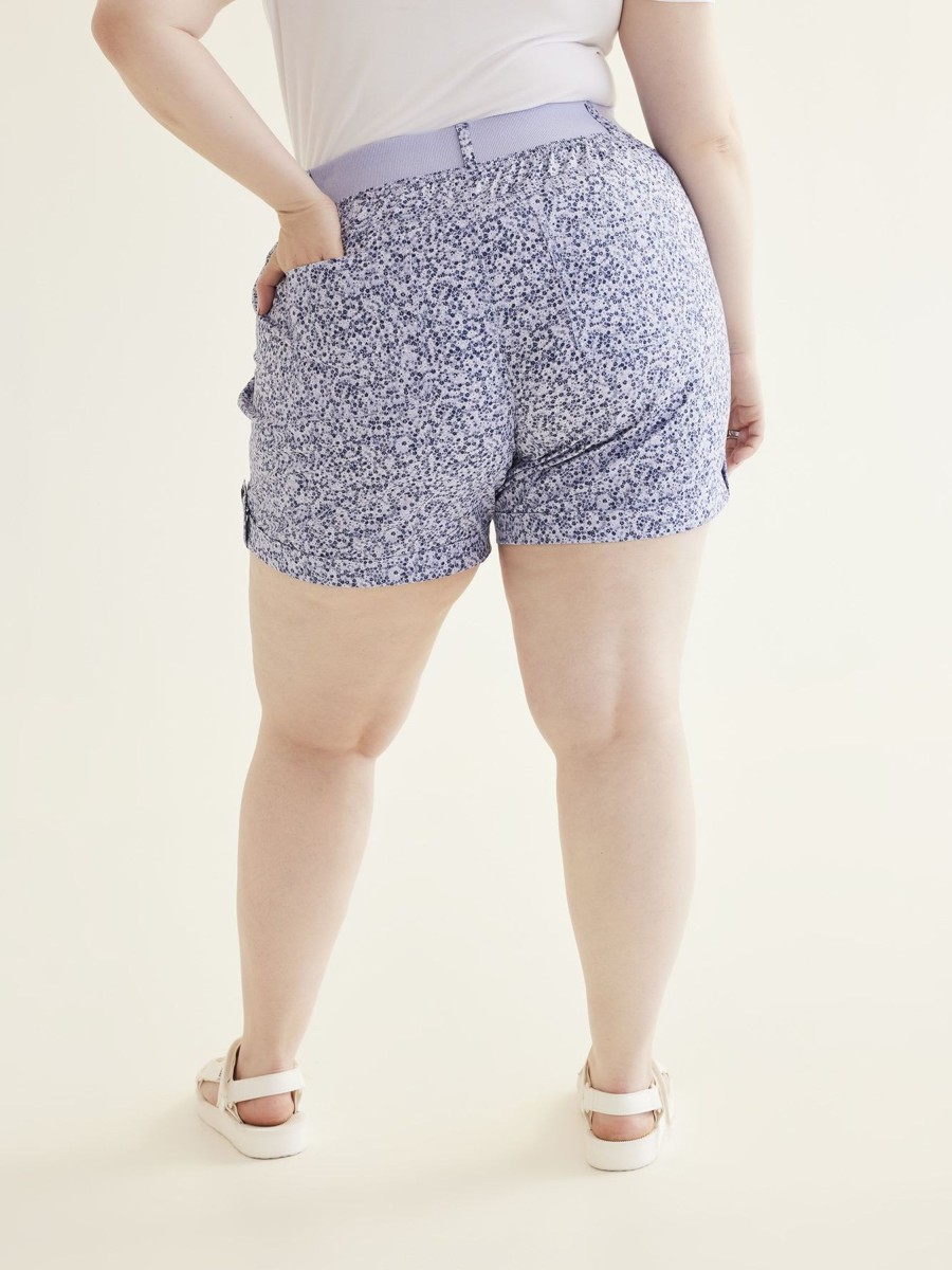 Clothing Penningtons | Floral Cotton Short With Ribbed Waistband