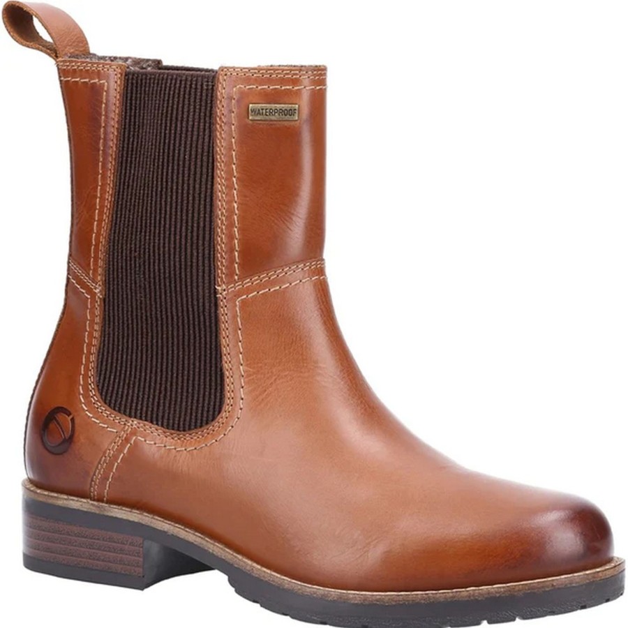 Shoes Penningtons | Cotswold - Womens/Ladies Somerford Leather Chelsea Boots - Penningtons