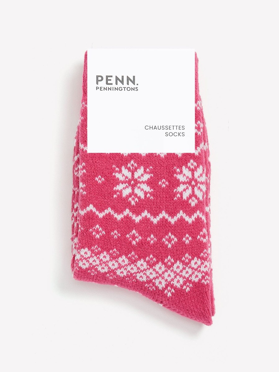 Accessories Penningtons | Jacquard Crew Socks