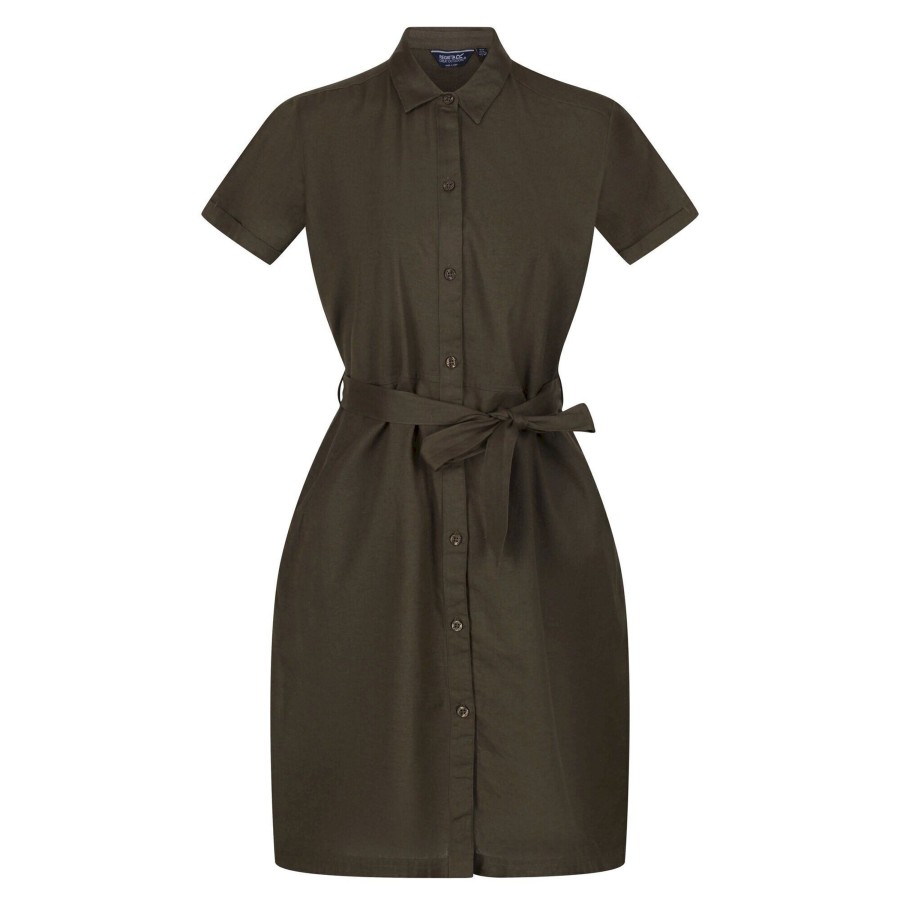 Clothing Penningtons | Regatta - Womens/Ladies Quinta Linen Shirt Dress - Penningtons