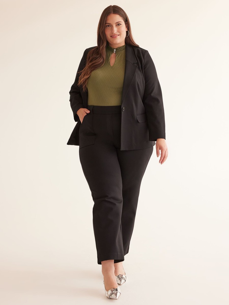 Clothing Penningtons | Essential Ponte De Roma Wide-Leg Pant