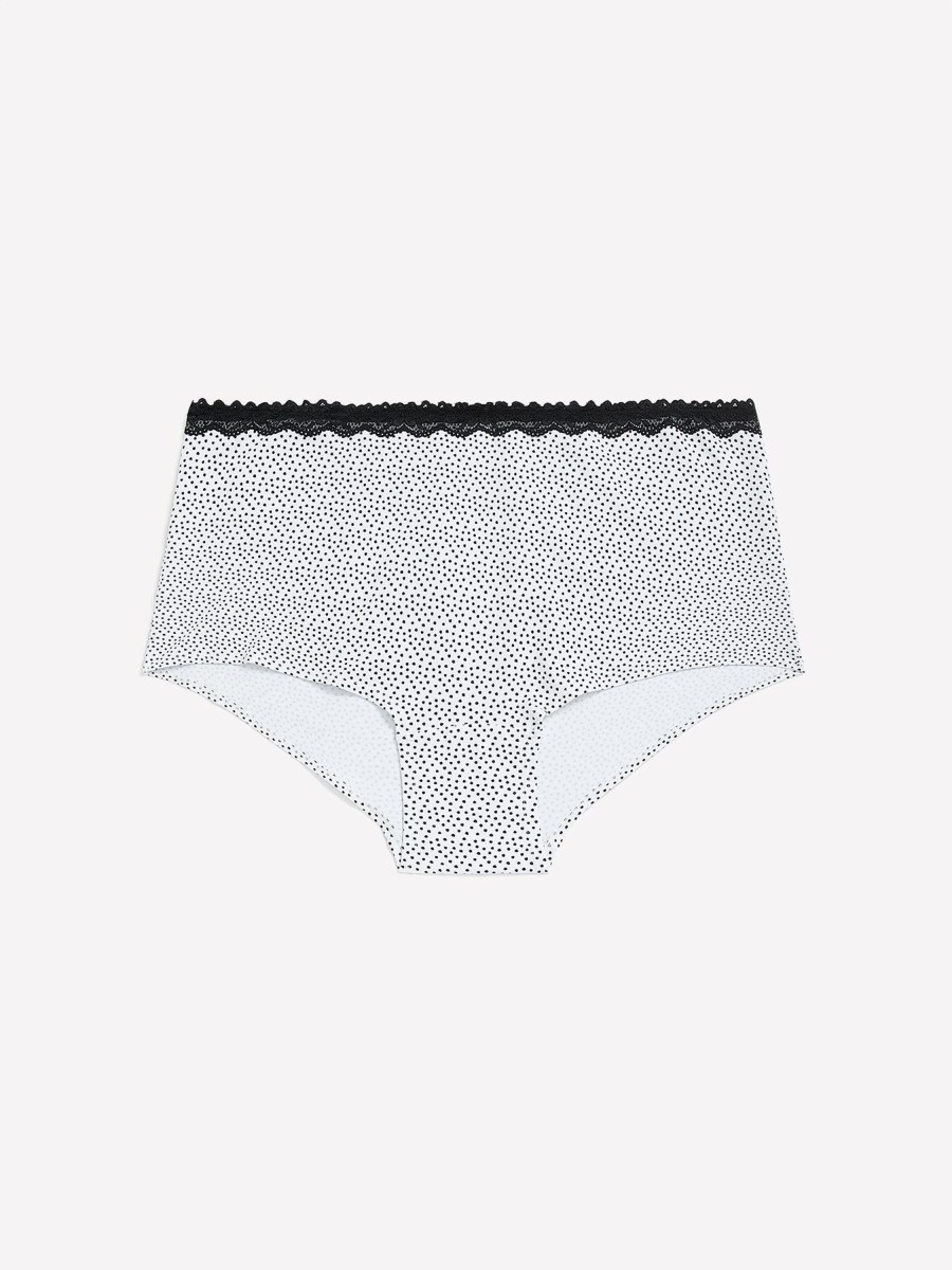 Lingerie Penningtons | Cotton Boyshort With Lace Trim - Ti Voglio