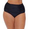 Clothing Penningtons | High-Waisted Costa Swim Brief - Raisins Curve