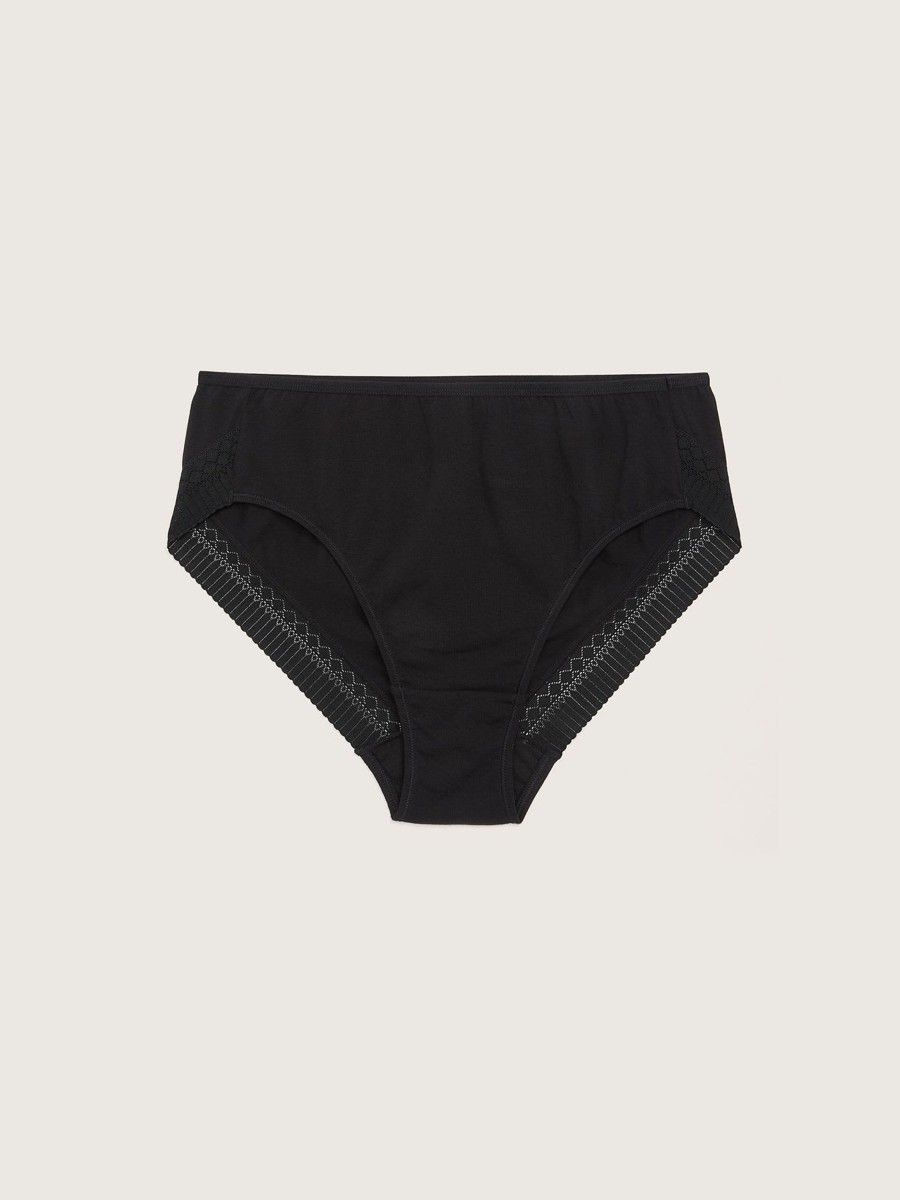 Lingerie Penningtons | High-Cut Brief With Lace Applique - Ti Voglio