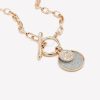 Accessories Penningtons | T-Bar Short Necklace With Paper Glitter Pendant